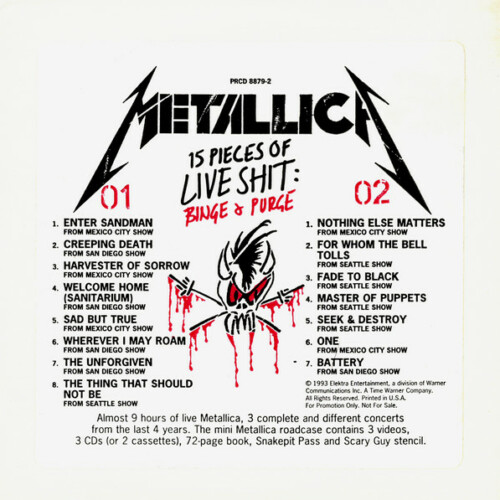 Download Metallica Live Shit Binge And Purge 1993 Rock Download En